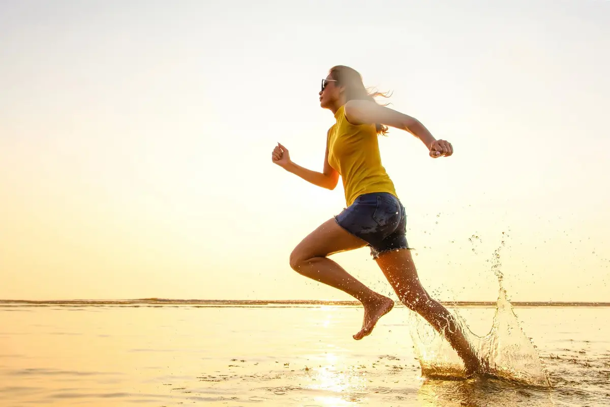 Female foot run