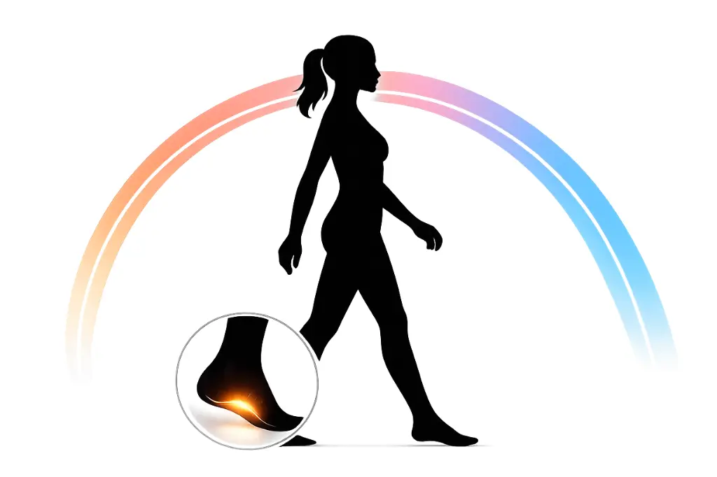 Female foot silhouette